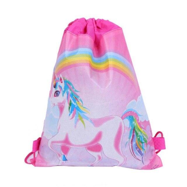 Santa Claus Drawstring Bags Kids Favors Travel Pouch