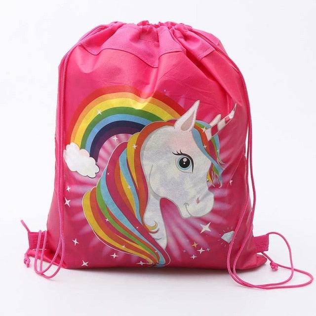Santa Claus Drawstring Bags Kids Favors Travel Pouch