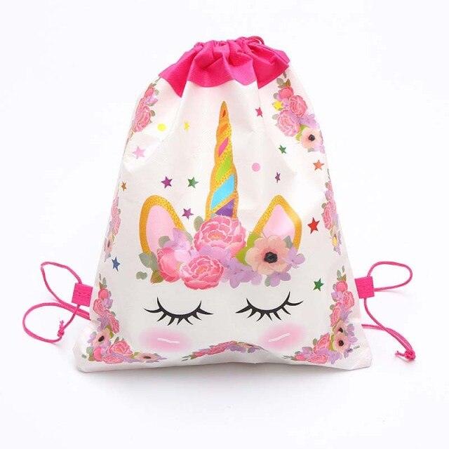 Santa Claus Drawstring Bags Kids Favors Travel Pouch