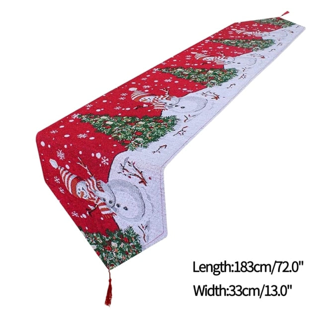 Christmas Table runner Snowflakes Tablecloth Christmas