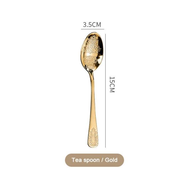 European Cutlery Sets Stainless Steel Tableware Christmas