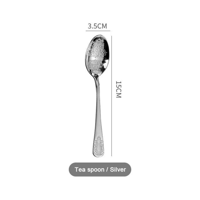 European Cutlery Sets Stainless Steel Tableware Christmas