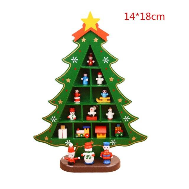 Creative DIY Wooden Christmas Tree Decoration