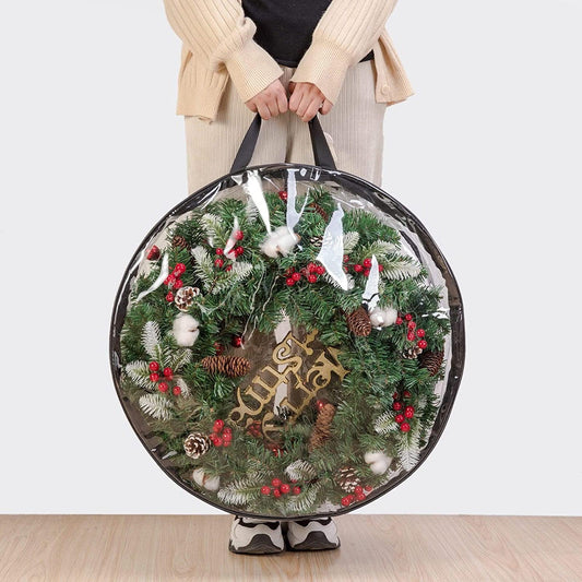 Transparency Christmas Tree Bag Xmas Wreath Storage Bag