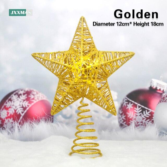 Sale Flashing Christmas Tree Top Iron Star Christmas Decoration