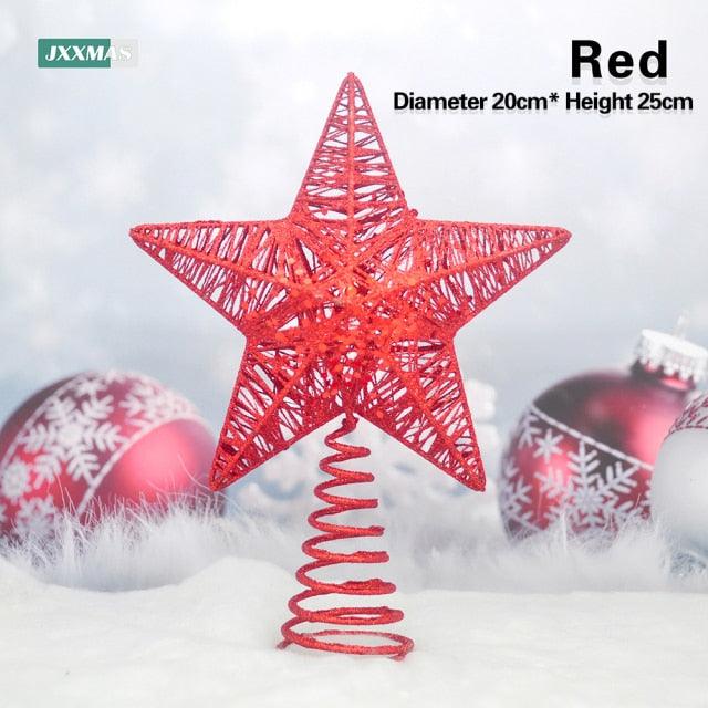 Sale Flashing Christmas Tree Top Iron Star Christmas Decoration