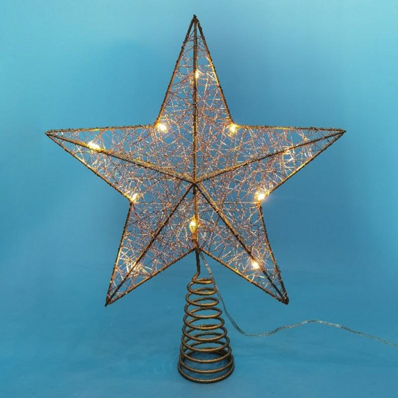 Christmas Tree LED Star Tree Topper Battery Operated
