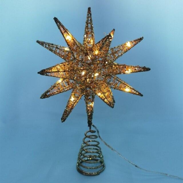 Christmas Tree LED Star Tree Topper Battery Operated