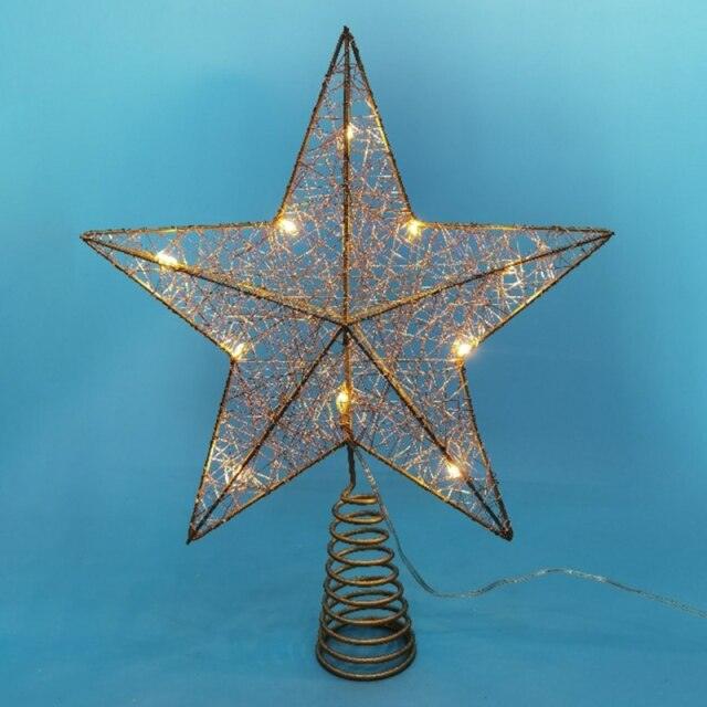 Christmas Tree LED Star Tree Topper Battery Operated
