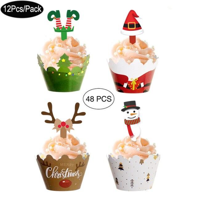 Jungle Safari Animal Cupcake Wrapper Mermaid Unicorn Cake Topper