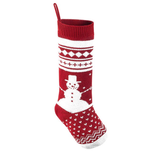 Knit Christmas Stockings Extra Long Hand-Knitted