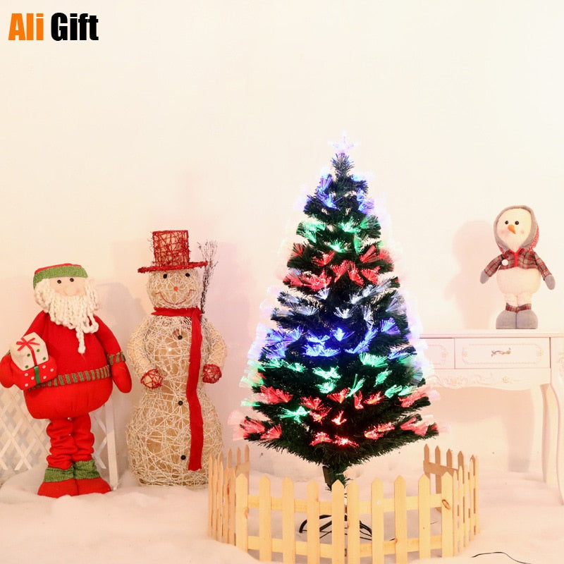 Fiber Optic Christmas Tree Colored Lights 60cm-240cm