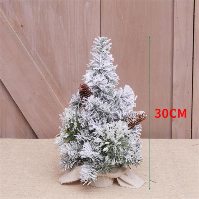 Artificial Christmas Miniature Flocking Snow Pine Tree