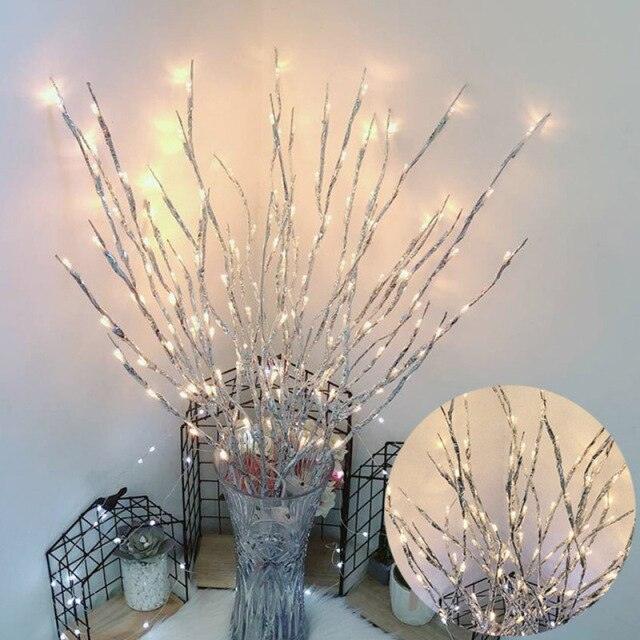 LED Willow Tree Branch Lamp Floral Night Lights