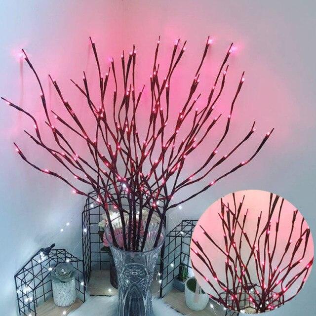 LED Willow Tree Branch Lamp Floral Night Lights