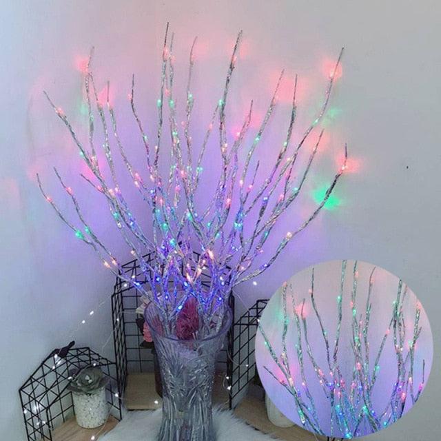 LED Willow Tree Branch Lamp Floral Night Lights