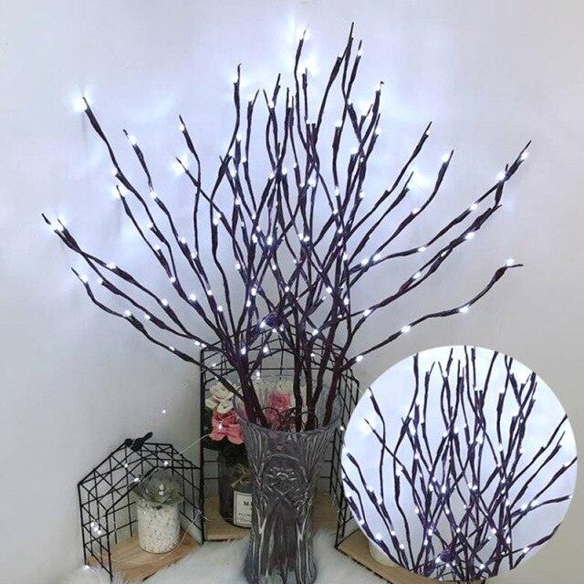 LED Willow Tree Branch Lamp Floral Night Lights