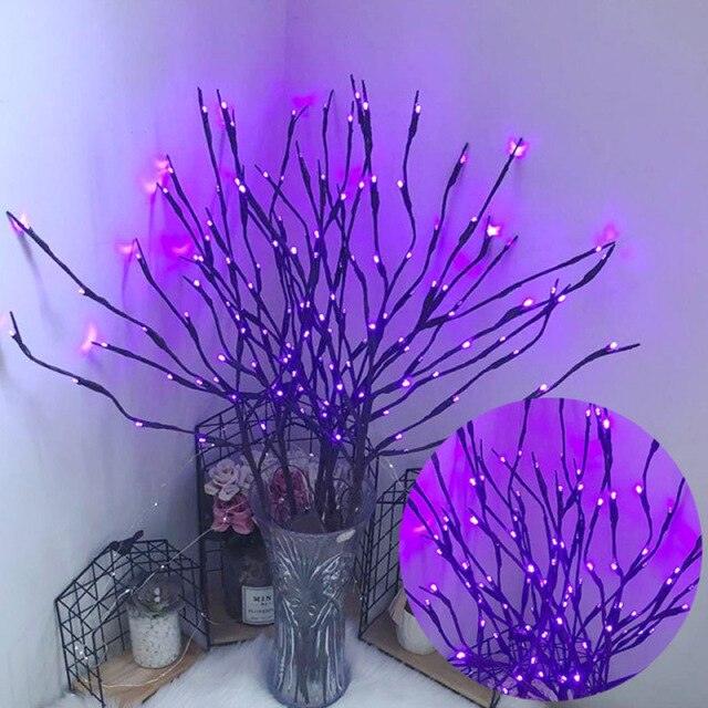 LED Willow Tree Branch Lamp Floral Night Lights