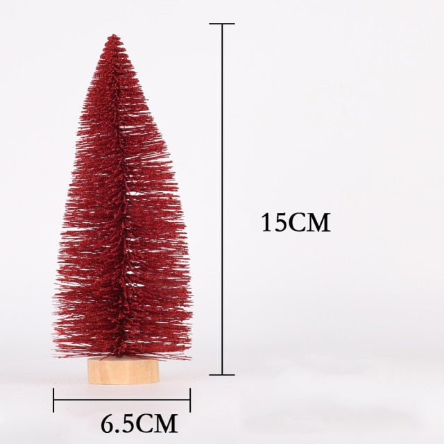 Colorful Pine Needle Powdered Mini Christmas Tree