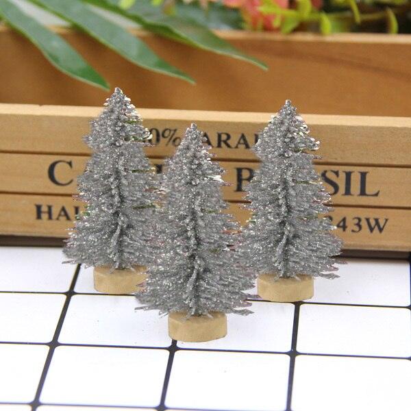 Christmas Trees Small Pine Trees Mini Trees Placed In The Desktop