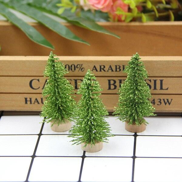 Christmas Trees Small Pine Trees Mini Trees Placed In The Desktop