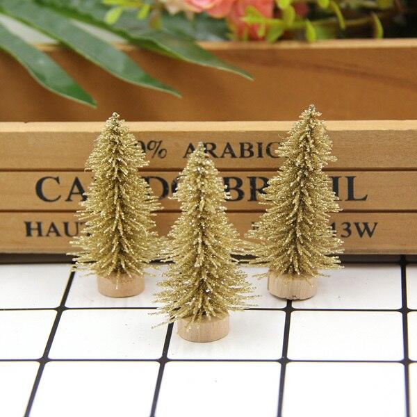 Christmas Trees Small Pine Trees Mini Trees Placed In The Desktop