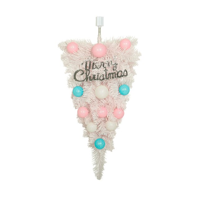 Upside Down Tree Swag Macaron Ball Holiday Hanging Tree