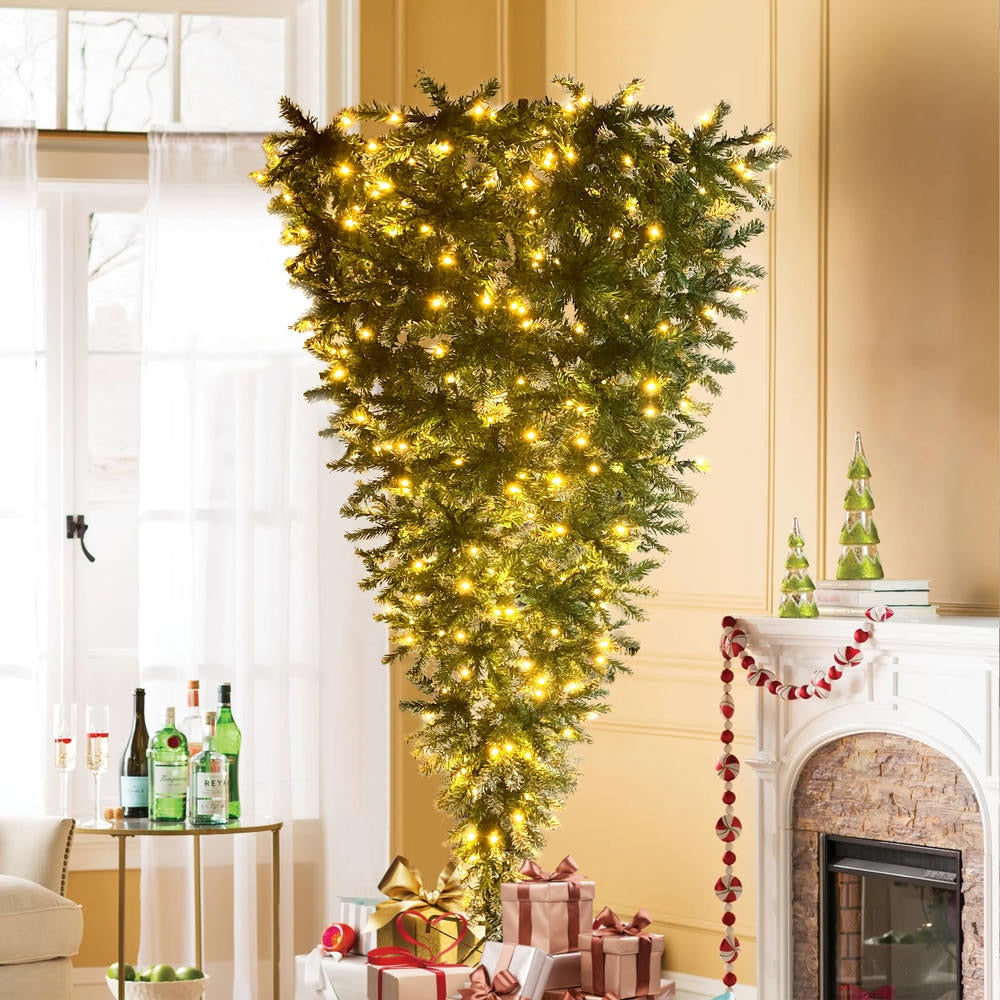 Artificial Christmas Tree Upside Down Green