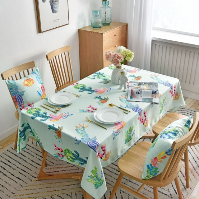 Home Room Decoration Christmas Tablecloth Art