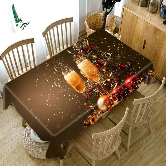 Christmas Printed Tablecloth Rectangular Oilproof