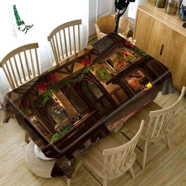 Christmas Printed Tablecloth Rectangular Oilproof