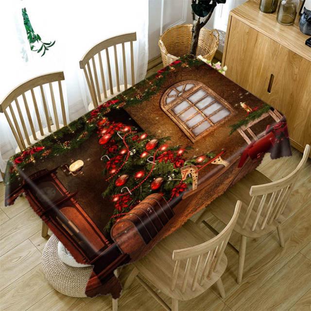 Christmas Printed Tablecloth Rectangular Oilproof