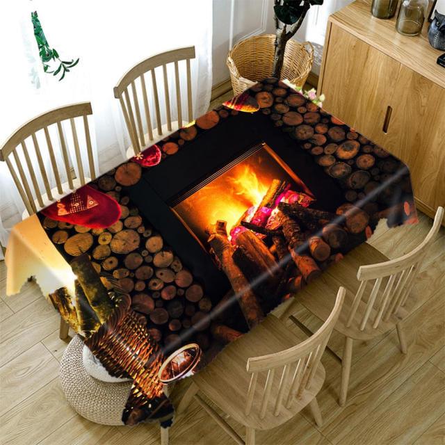 Christmas Printed Tablecloth Rectangular Oilproof