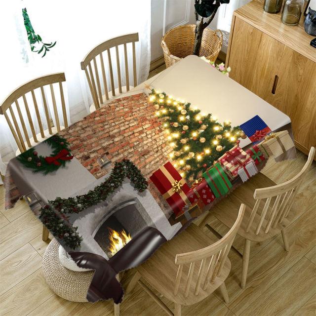 Christmas Printed Tablecloth Rectangular Oilproof