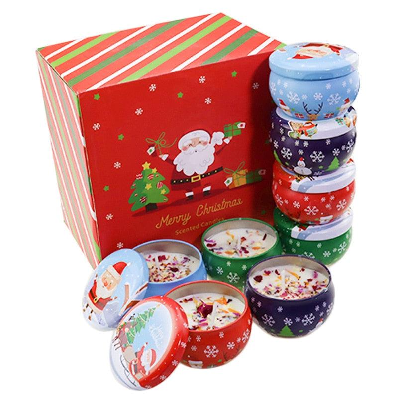 Iron Pot Christmas Theme Candle Set