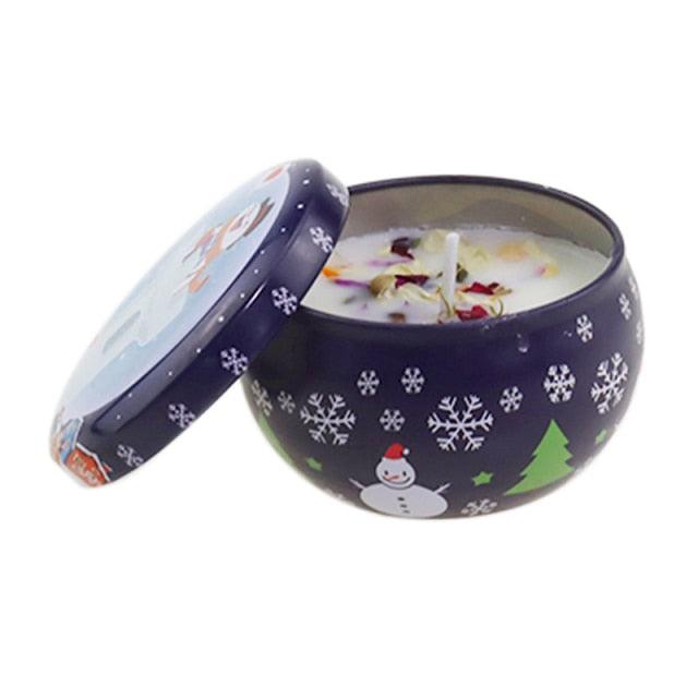 Iron Pot Christmas Theme Candle Set