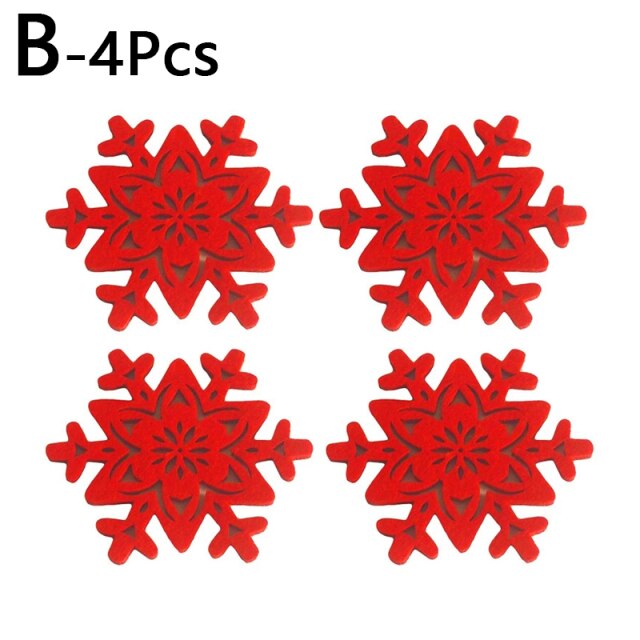 Christmas Table Place Mat And Coaster Red