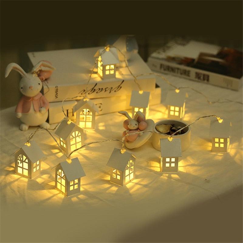 1.5M 10pcs LED Christmas Tree House Style Fairy String - Christmas Trees USA