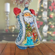 Christmas Night Greetings Santa Handcrafted Christmas Figurine