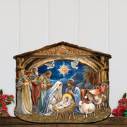 The Birth of Jesus Nativity Scene Holiday Door Decor by G. Debrekht - Nativity Holiday Decor - 8652761H