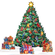 Christmas Birds-Themed Christmas Tree Outdoor Indoor Decor Wooden Christmas Decoration