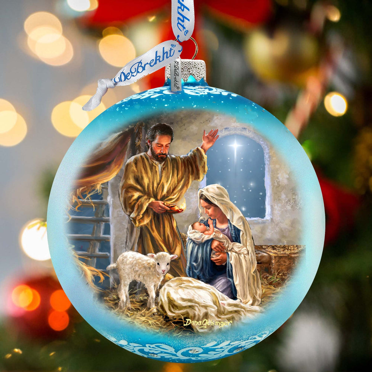 A Child is Born Christmas Decoration