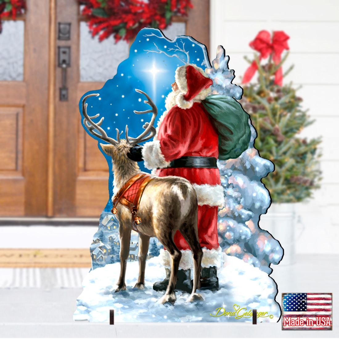 Starry Night Santa Christmas Outdoor Decor