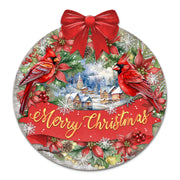 Merry Christmas Front Door Welcome Sign, Wooden Front Porch Decor by G. Debrekht Christmas Decor - 933121H