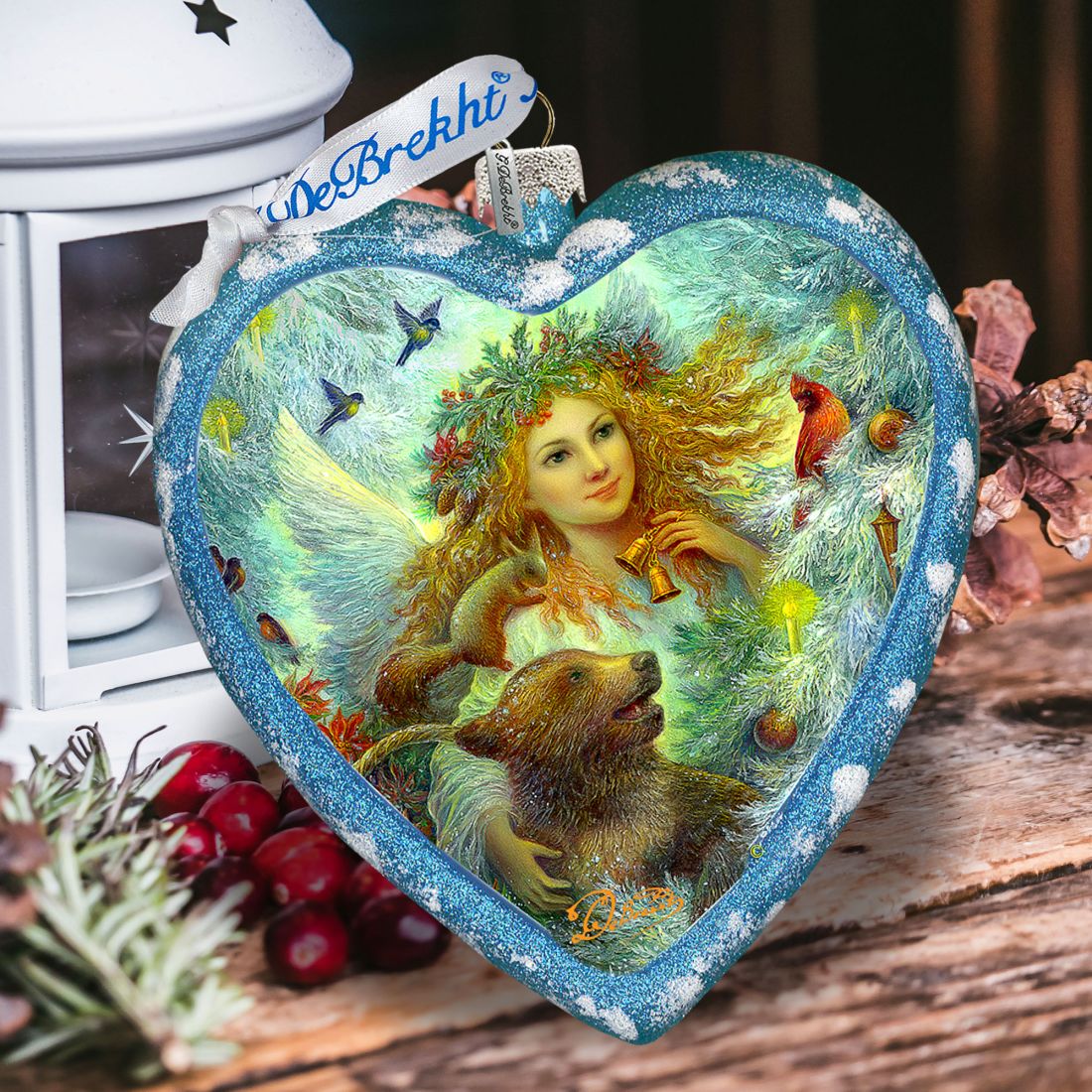 Christmas Bells Glass Ornament Limited Edition by Strelkina at G. DeBrekht - Christmas Decor - 738-082-ST
