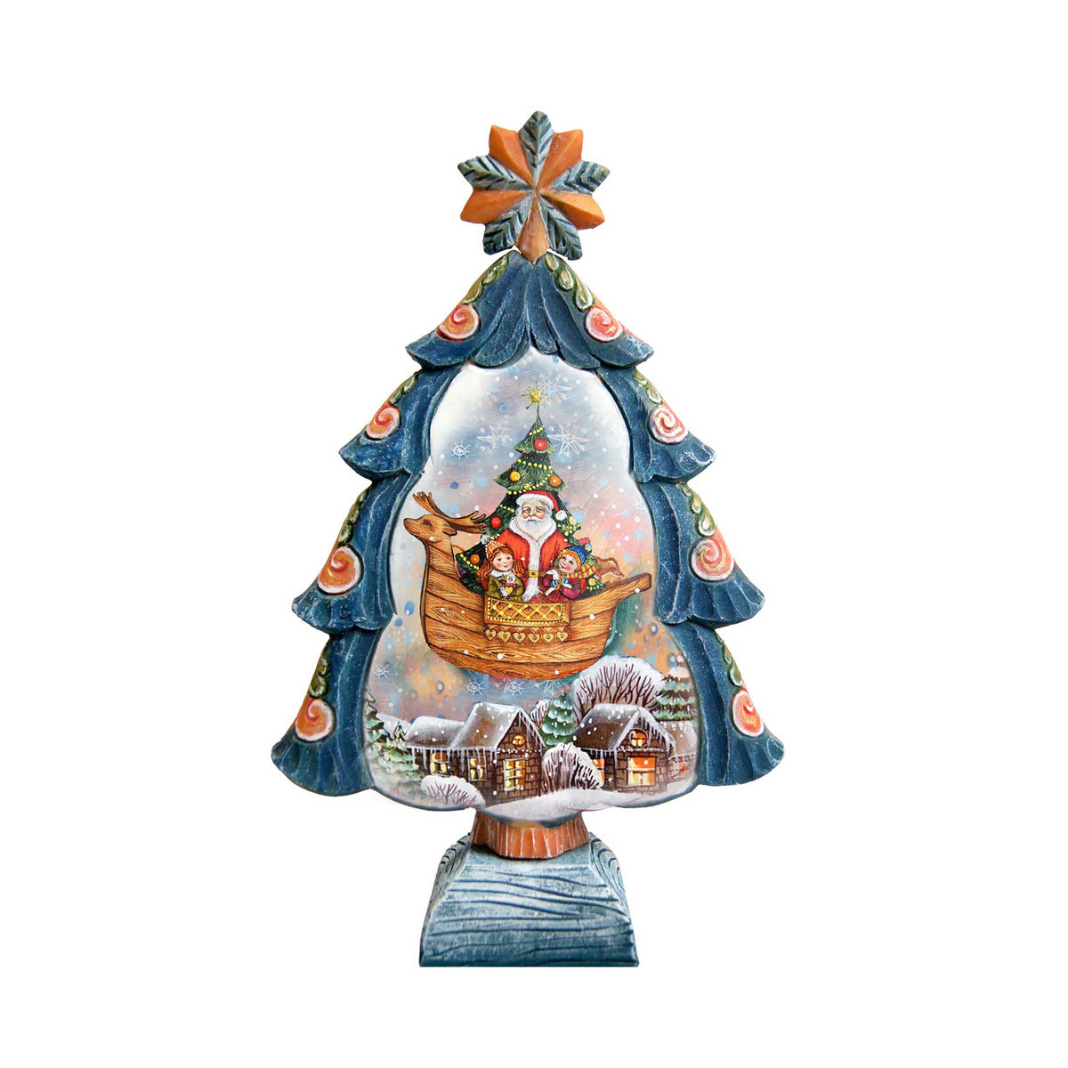 Flying to Town Tree Handcrafted Christmas Figurine