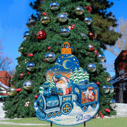 Santa Arrival Christmas Outdoor Yard Sign