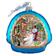 Christmas Lane Snowflake Glass Ornament by D. Gelsinger - Christmas Decor - 756-101-DG
