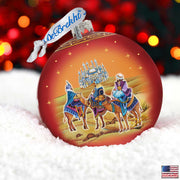 The Journey of the Three Wise Men Glass Ornament Limited Edition