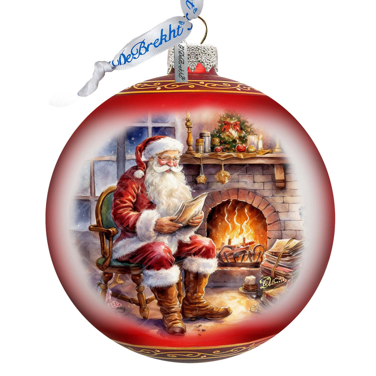 St. Nicks Nook Large Glass Ornament